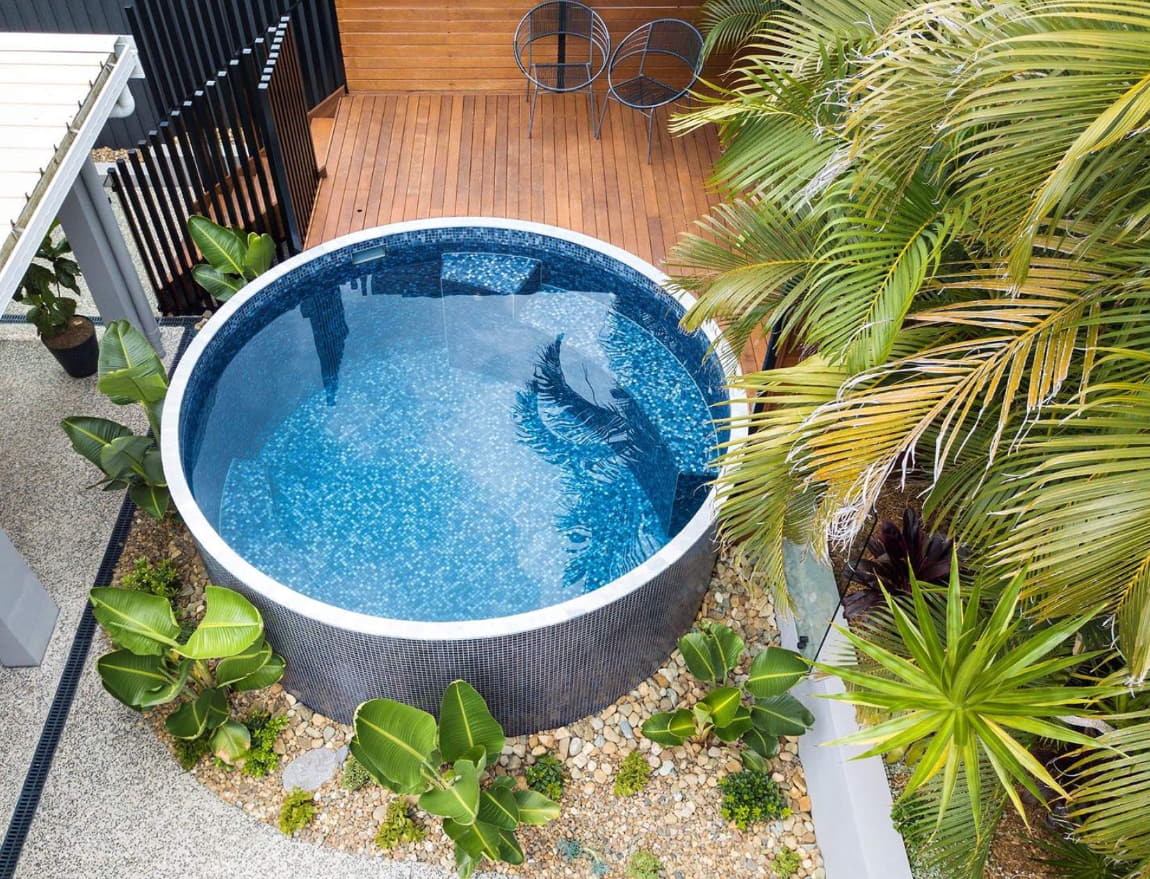 concrete plunge pool